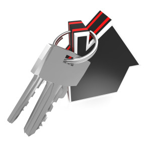 Keys And House Showing Home Security